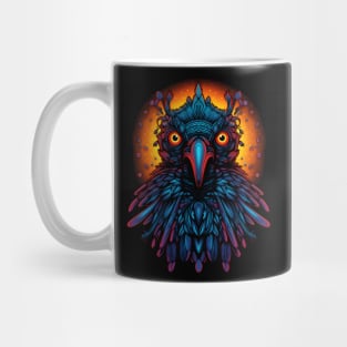 Psychedelic DMT Art Crow Portrait Mug